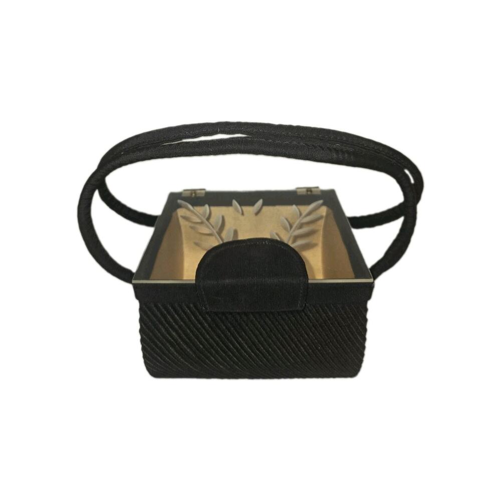 Vintage Lucite Basket Purse Handbag Pocketbook 5.5 In Length X 5 In Height Goth